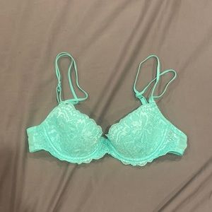 Victoria’s Secret PINK bra, mint green/teal 32B